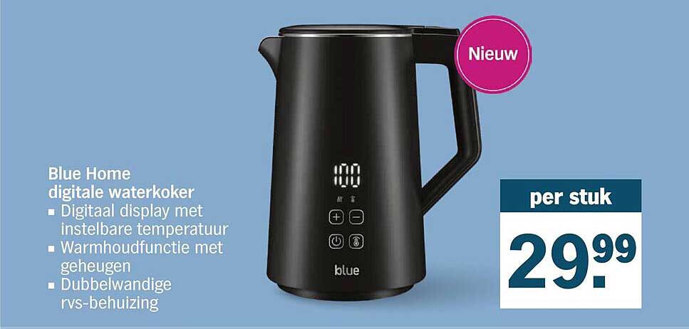 Blue Home digitale waterkoker