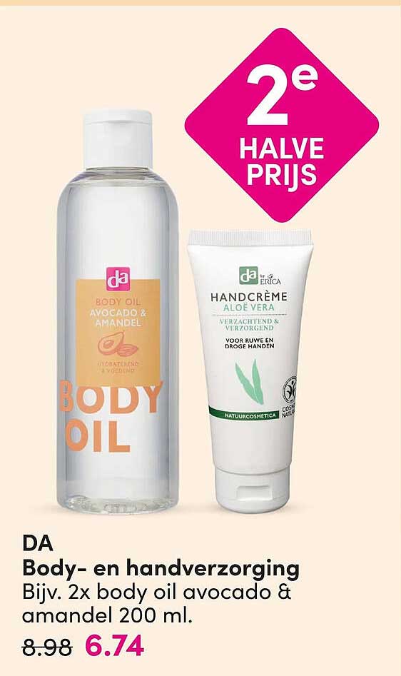 Body- en handverzorging 2e halve prijs