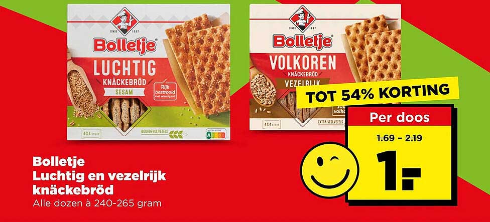 Bolletje Luchtig en vezelrijk knäckebröd