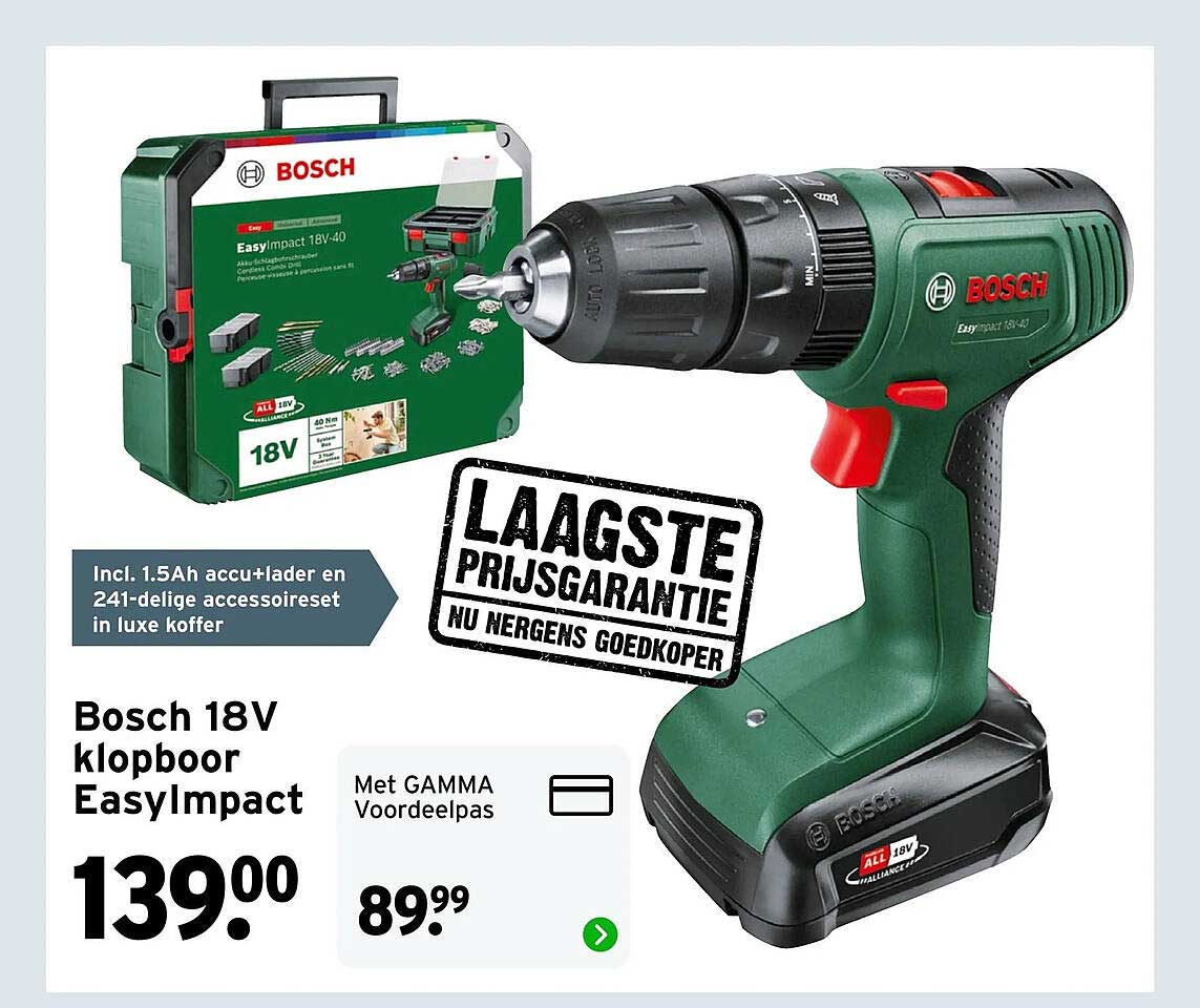 Bosch 18V klopboor EasyImpact