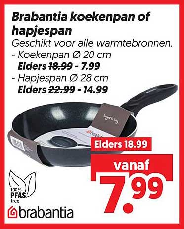 Brabantia koekenpan of hapjespan