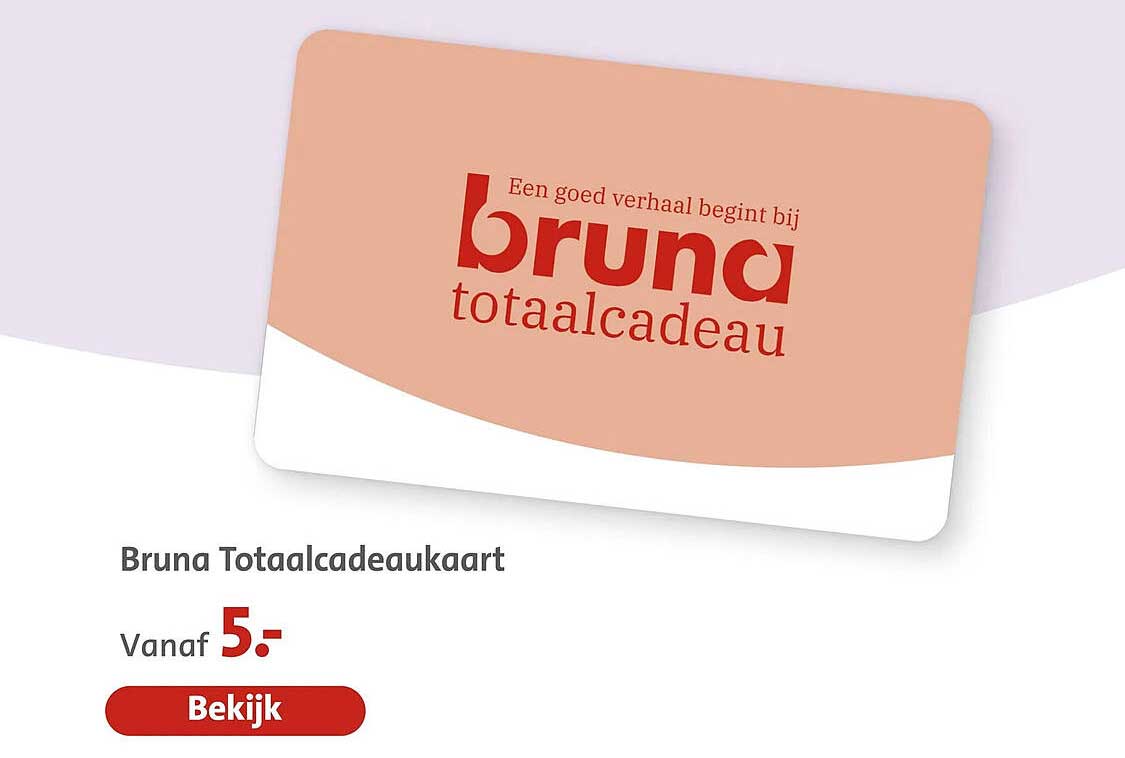 Bruna Totaalcadeaukaart