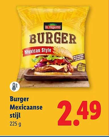 Burger Mexicaanse stijl 225 g