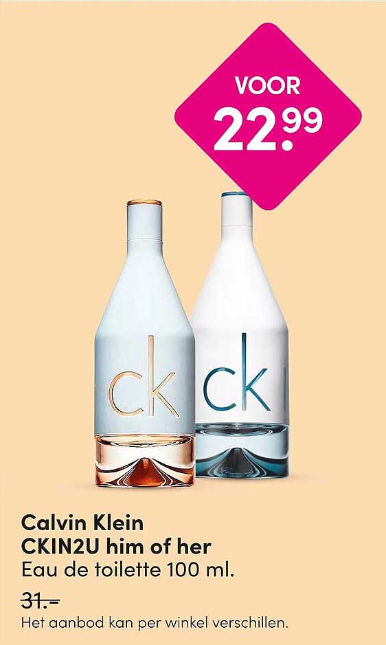 Calvin Klein CKIN2U him of her Eau de toilette 100 ml.