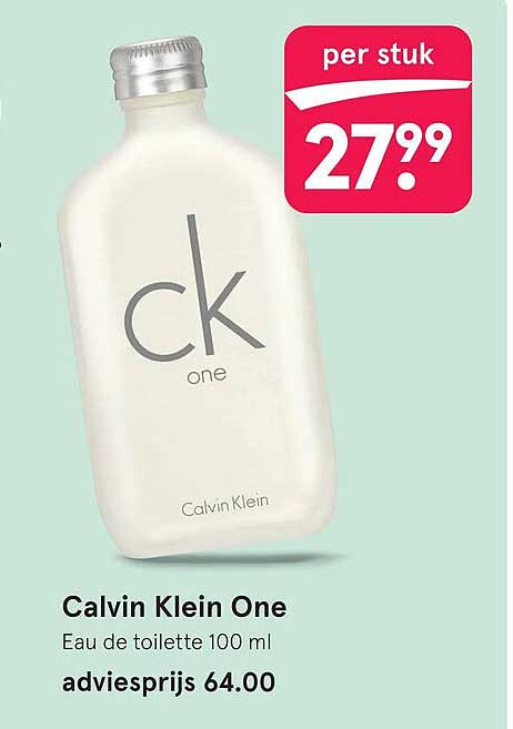 Calvin Klein One Eau de toilette 100 ml