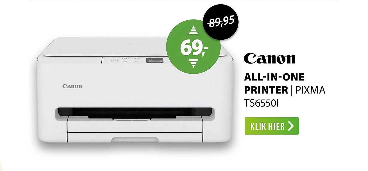 Canon ALL-IN-ONE PRINTER | PIXMA TS6550I