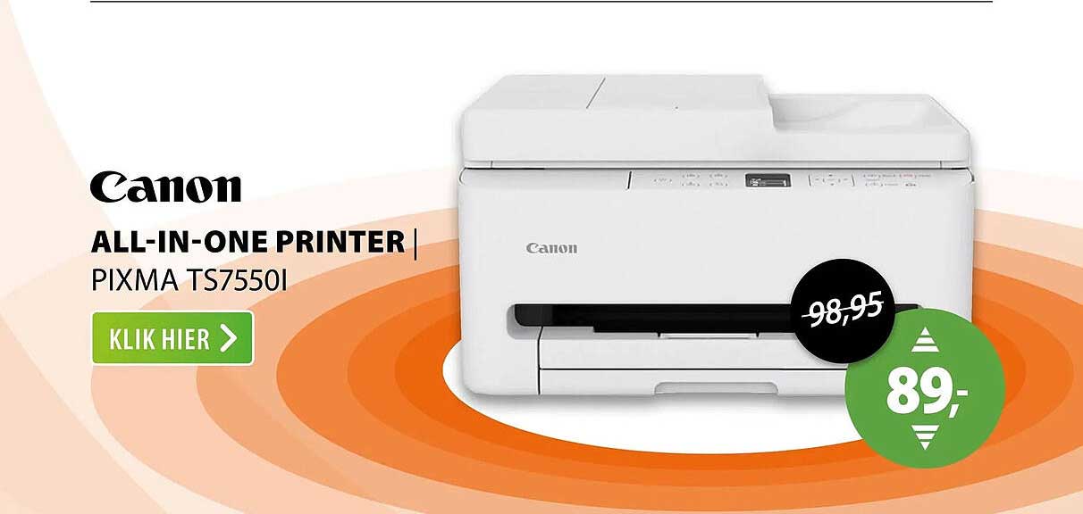 Canon ALL-IN-ONE PRINTER PIXMA TS7550I