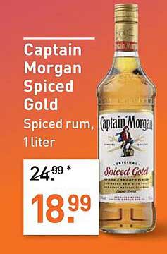 Captain Morgan Spiced Gold Spiced rum, 1 liter