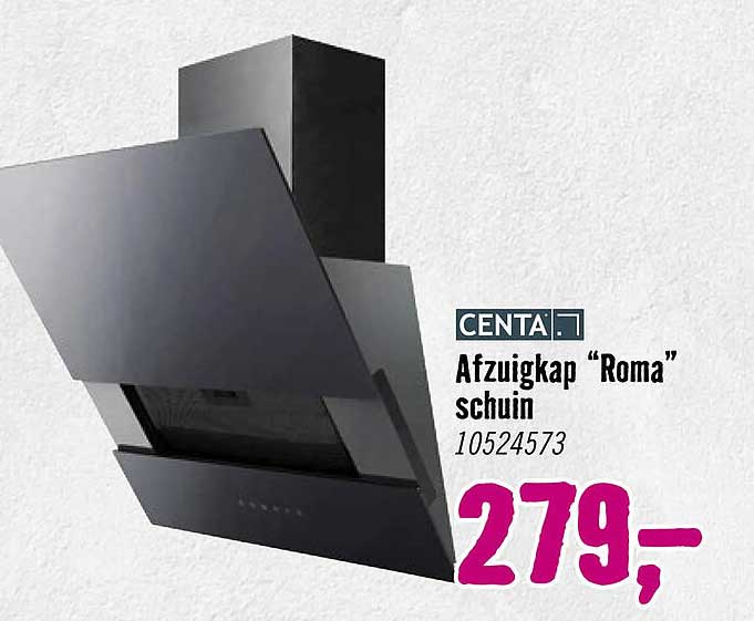 CENTA Afzuigkap “Roma” schuin