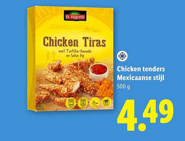 Chicken tenders Mexicaanse stijl 500 g