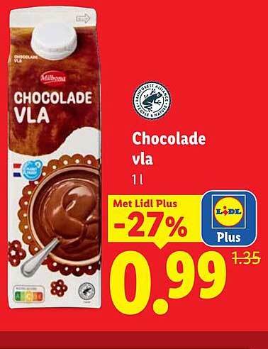 Chocolade vla 1 l