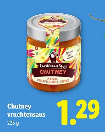 Chutney vruchtensaus 225 g