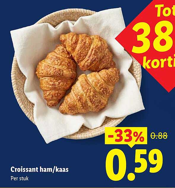 Croissant ham/kaas