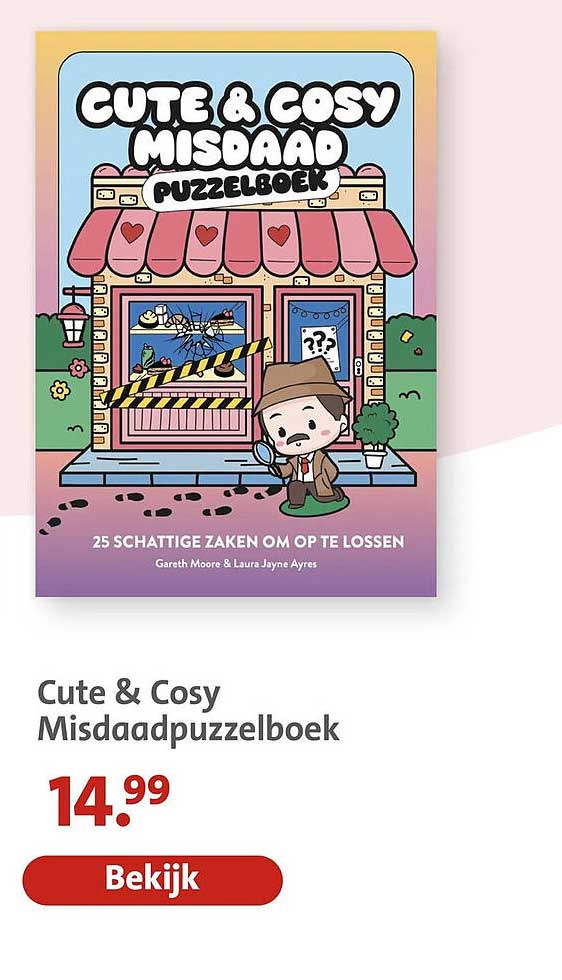 Cute & Cosy Misdaadpuzzelboek