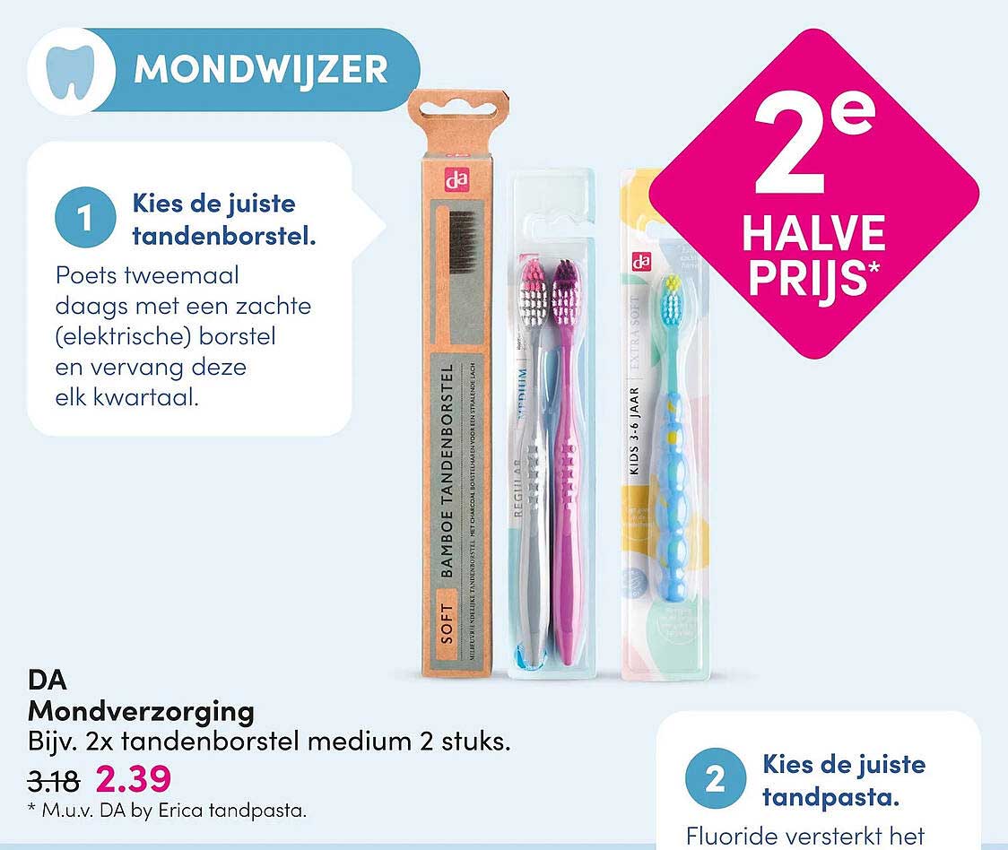 DA Mondverzorging 2e halve prijs