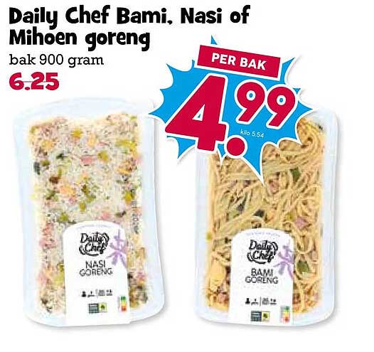Daily Chef Bami, Nasi of Mihoen goreng