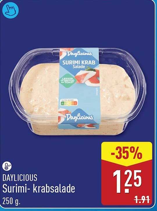 DAYLICIOUS Surimi- krabsalade 250 g -35%