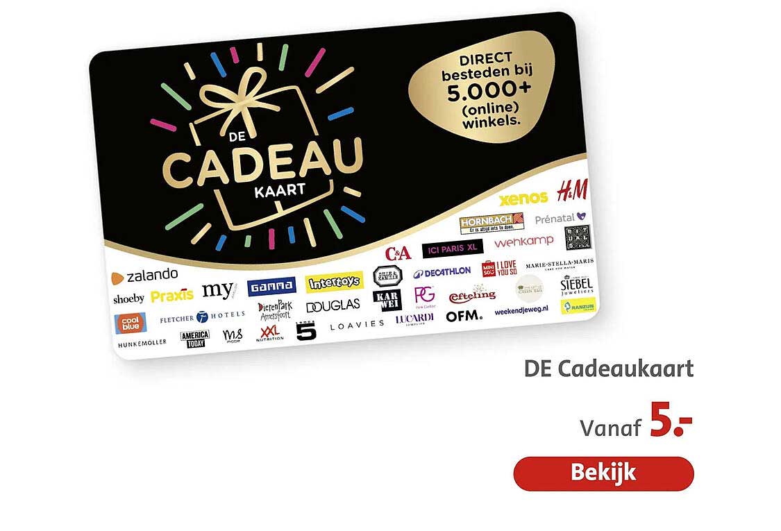 DE Cadeaukaart
