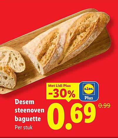 Desem steenoven baguette