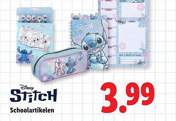 Disney Stitch Schoolartikelen