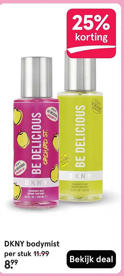 DKNY bodymist 25% korting