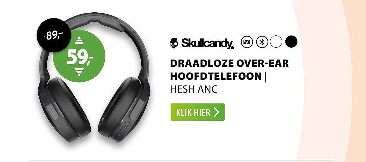 DRAADLOZE OVER-EAR HOOFDTELEFOON | HESH ANC