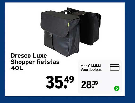 Dresco Luxe Shopper fietstas 40L