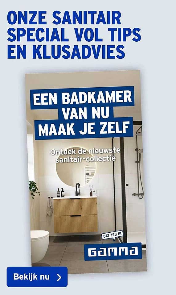 EEN BADKAMER VAN NU MAAK JE ZELF