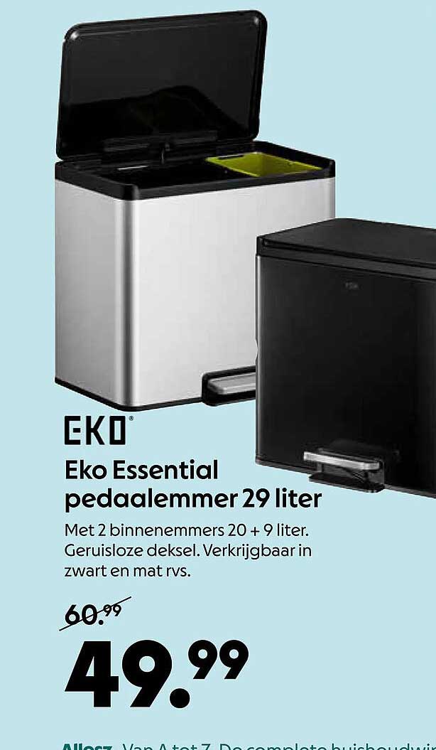 Eko Essential pedaalemmer 29 liter