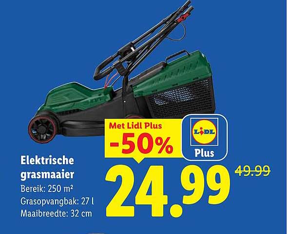 Elektrische grasmaaier -50%