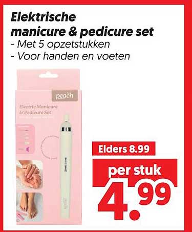 Elektrische manicure & pedicure set