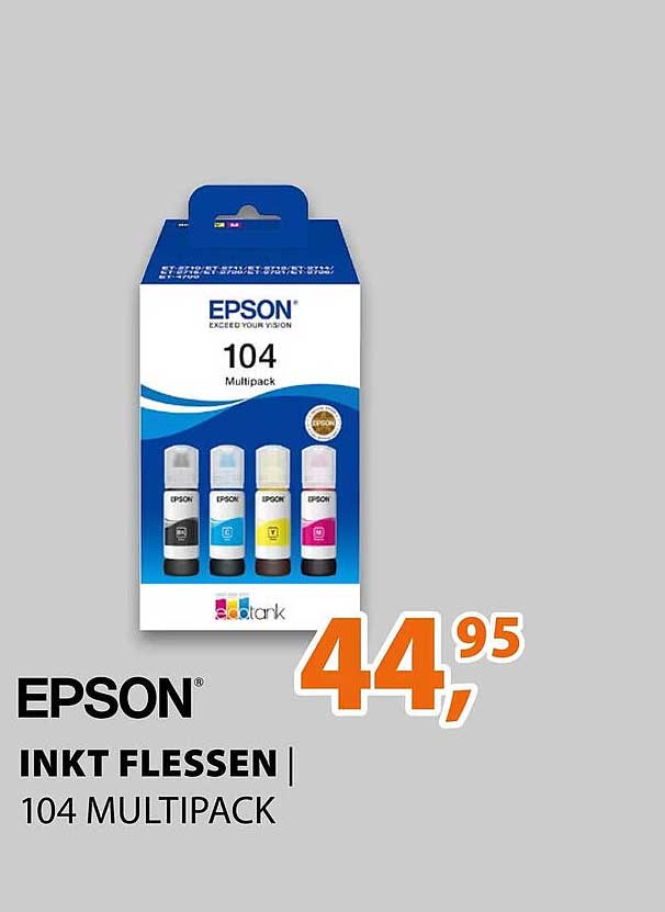 EPSON INKT FLESSEN 104 MULTIPACK