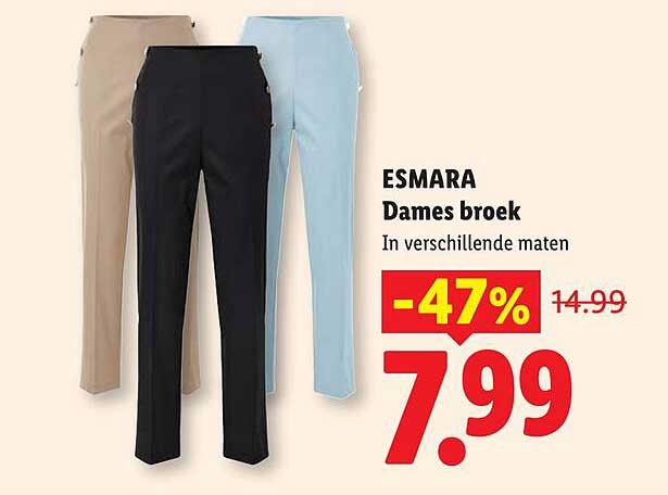 ESMARA Dames broek In verschillende maten -47%