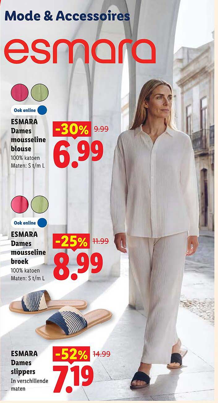 ESMARA Dames mousseline blouse