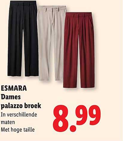 ESMARA Dames palazzo broek
