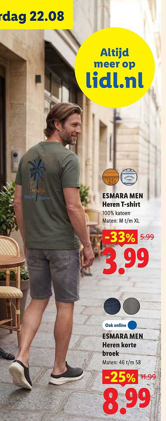 ESMARA MEN Heren T-shirt