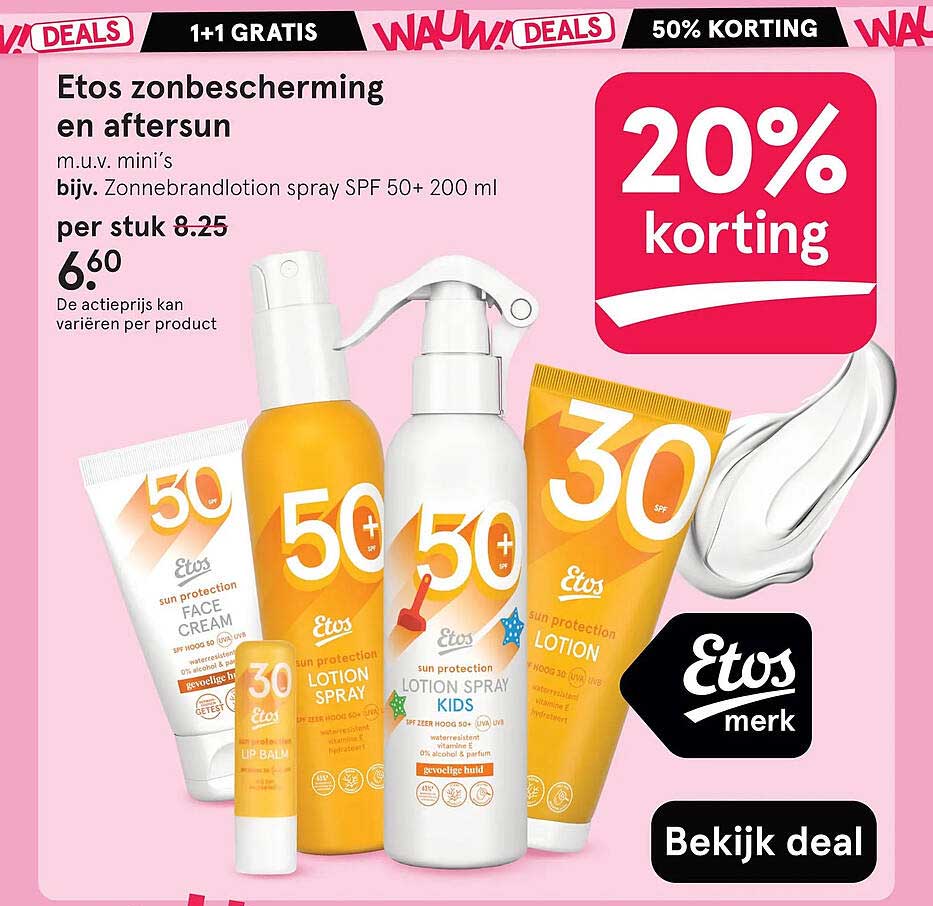 Etos zonbescherming en aftersun