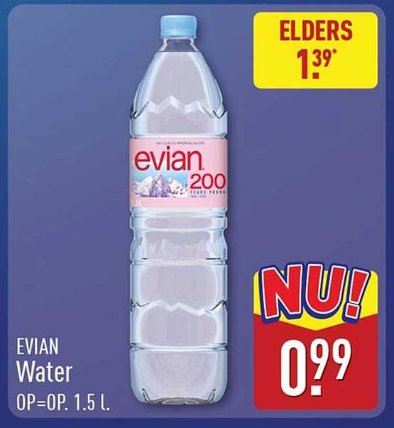 EVIAN Water OP=OP, 1.5 l.