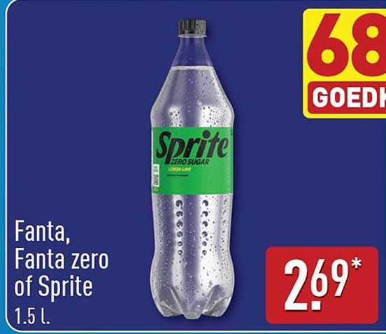 Fanta, Fanta zero of Sprite 1.5 L.