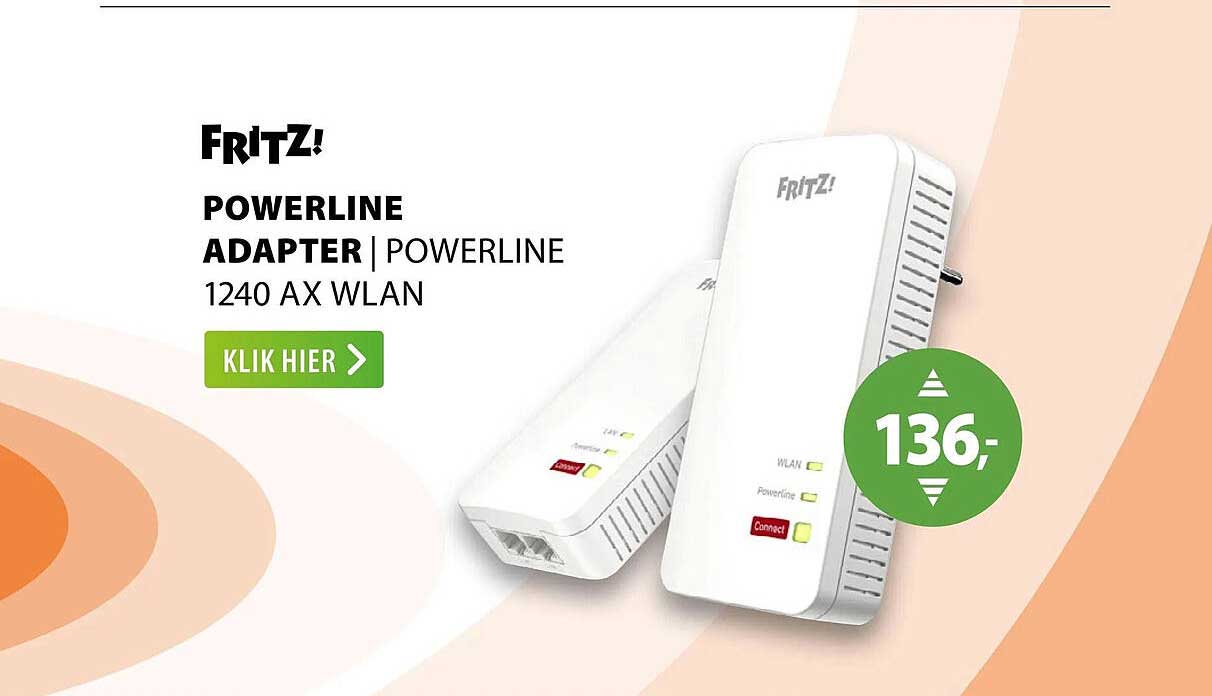 FRITZ! POWERLINE ADAPTER | POWERLINE 1240 AX WLAN