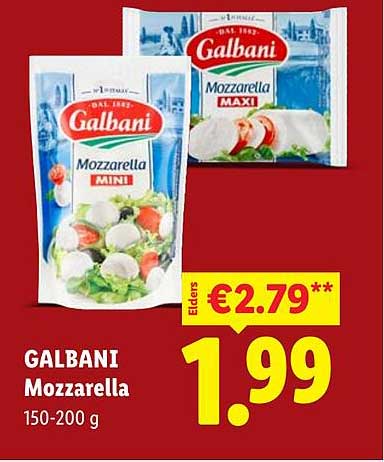 GALBANI Mozzarella 150-200 g
