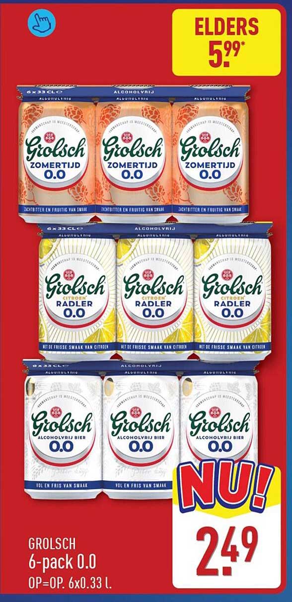Grolsch 6-pack 0.0 OP=OP, 6x0.33 l.