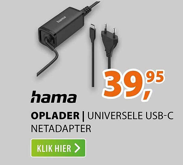 hama OPLADER | UNIVERSELE USB-C NETADAPTER