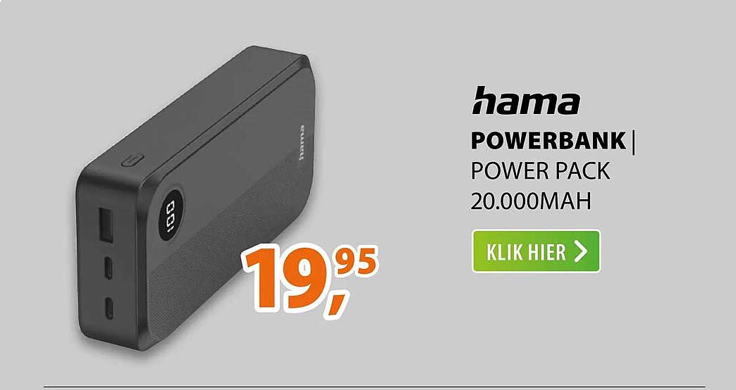 hama POWERBANK POWER PACK 20.000MAH