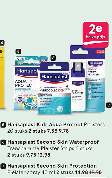 Hansaplast Kids Aqua Protect Pleisters 20 stuks 2 stuks 7.33 2e halve prijs