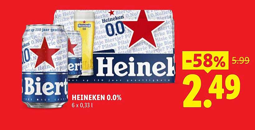 HEINEKEN 0.0% 6 x 0,33 l