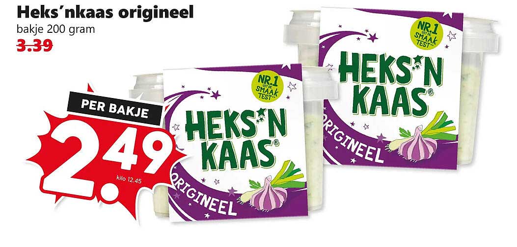 Heks’nkaas origineel bakje 200 gram