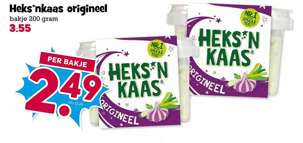 Heks'nkaas origineel bakje 200 gram