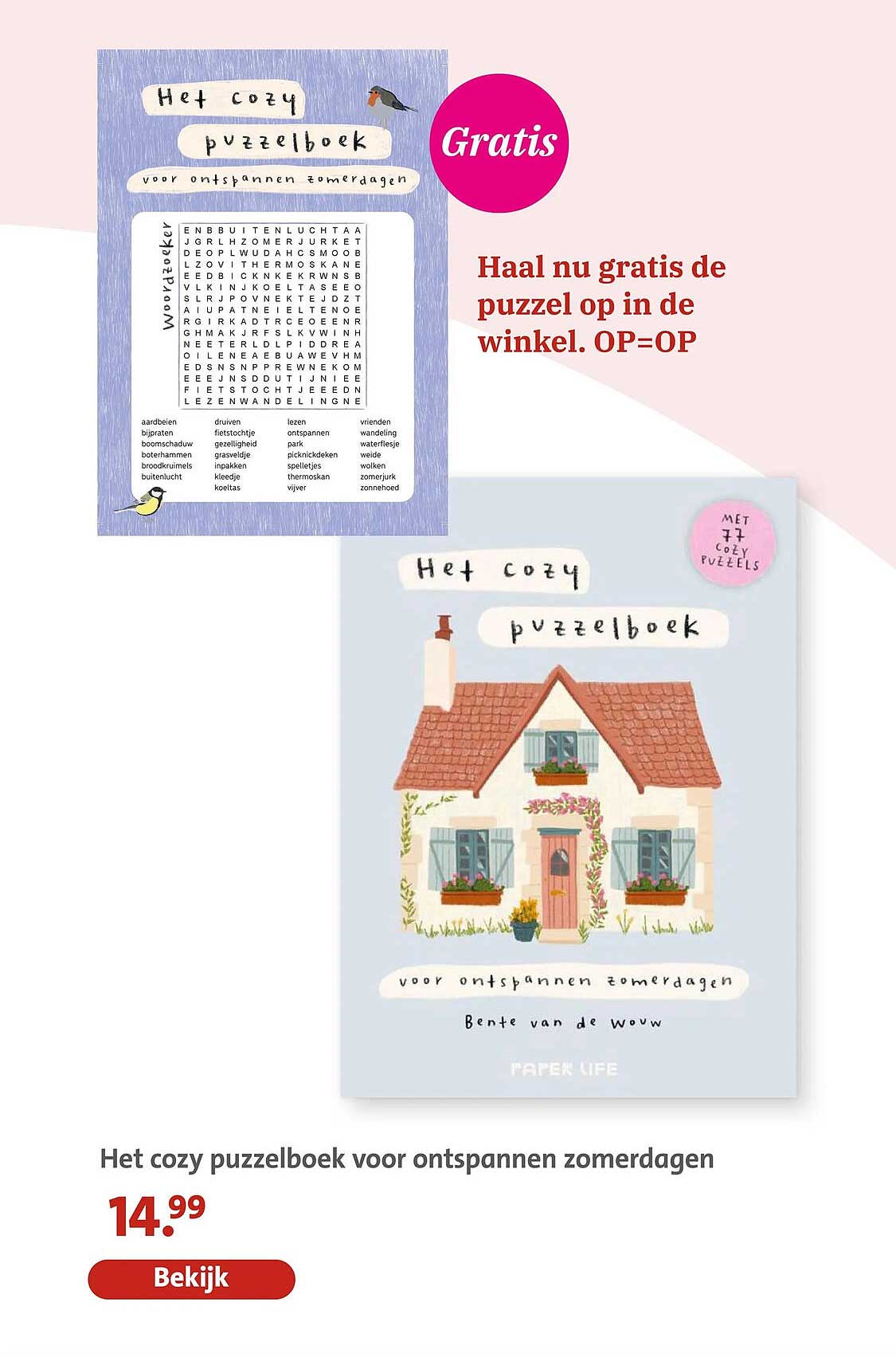 Het cozy puzzelboek voor ontspannen zomerdagen