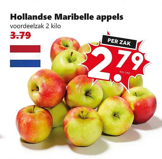 Hollandse Maribelle appels voordeelzak 2 kilo